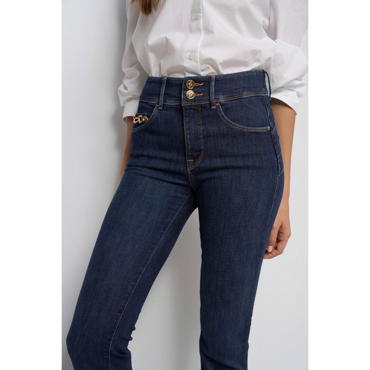 JEAN SECRET PUSH IN BOOTCUT noir, SALSA JEANS