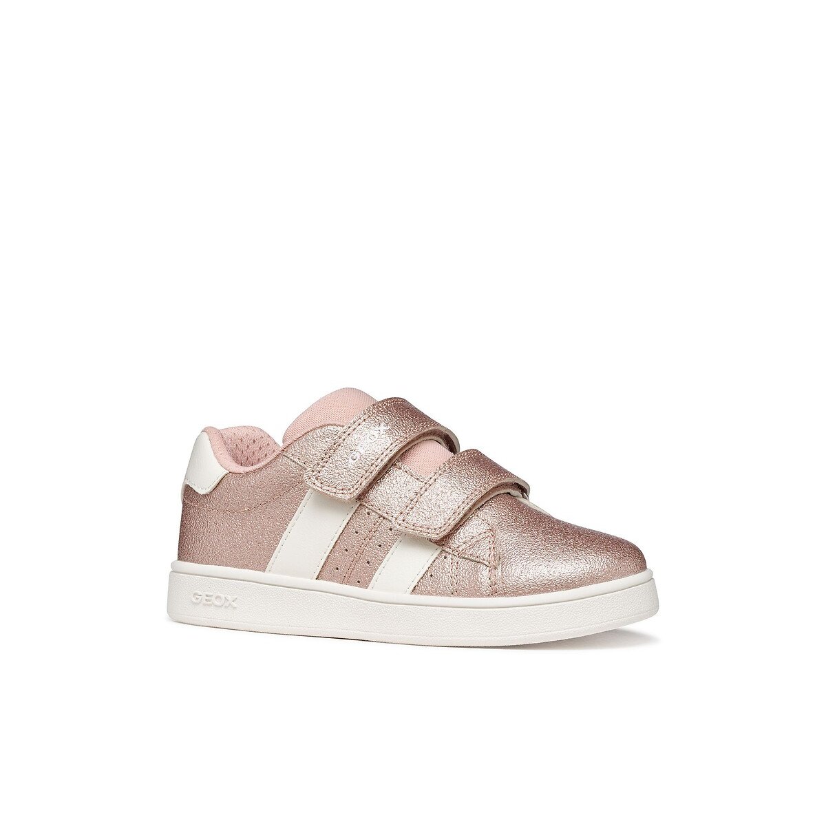 Baskets respirantes à scratchs, ECLYPER rose/blanc, GEOX