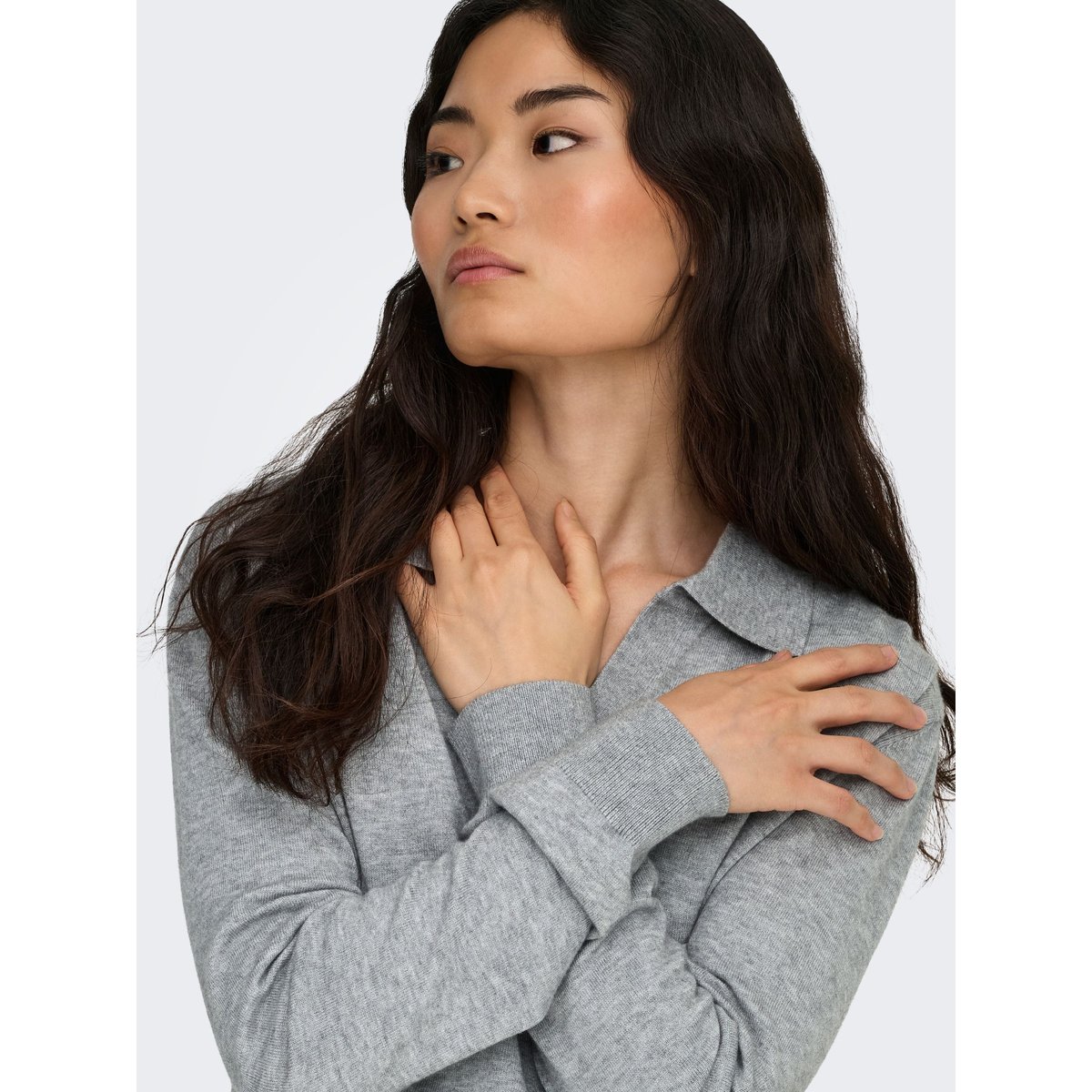 Pull En Maille grise - ultimate grey, ONLY