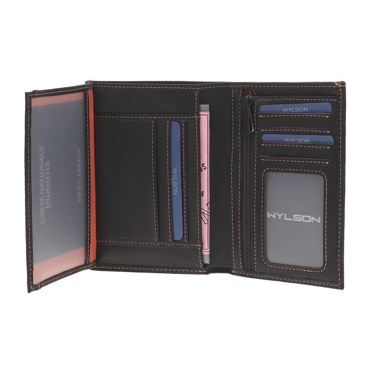 Portefeuille marron, WYLSON