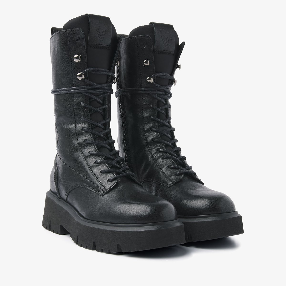 Boots en cuir ZIVA RAVE noir, VIA VAI