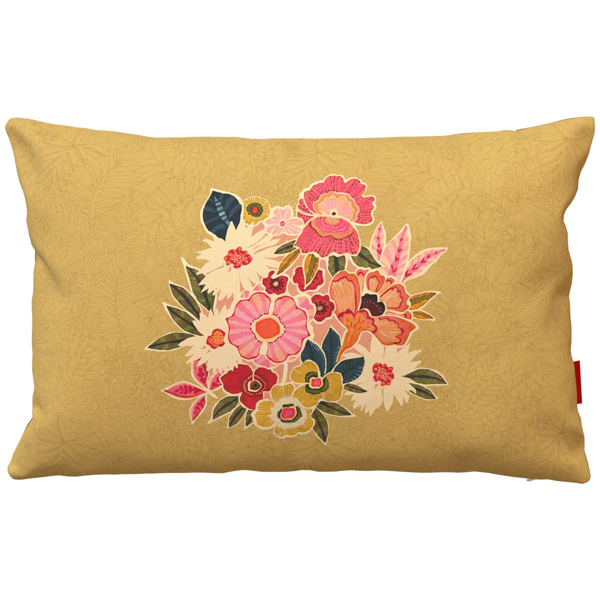 Housse de coussin extérieur KIMIKO jaune, VENT DE BOHÈME