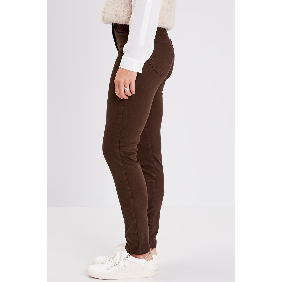 Jean magique ajusté taille standard marron foncé, BREAL