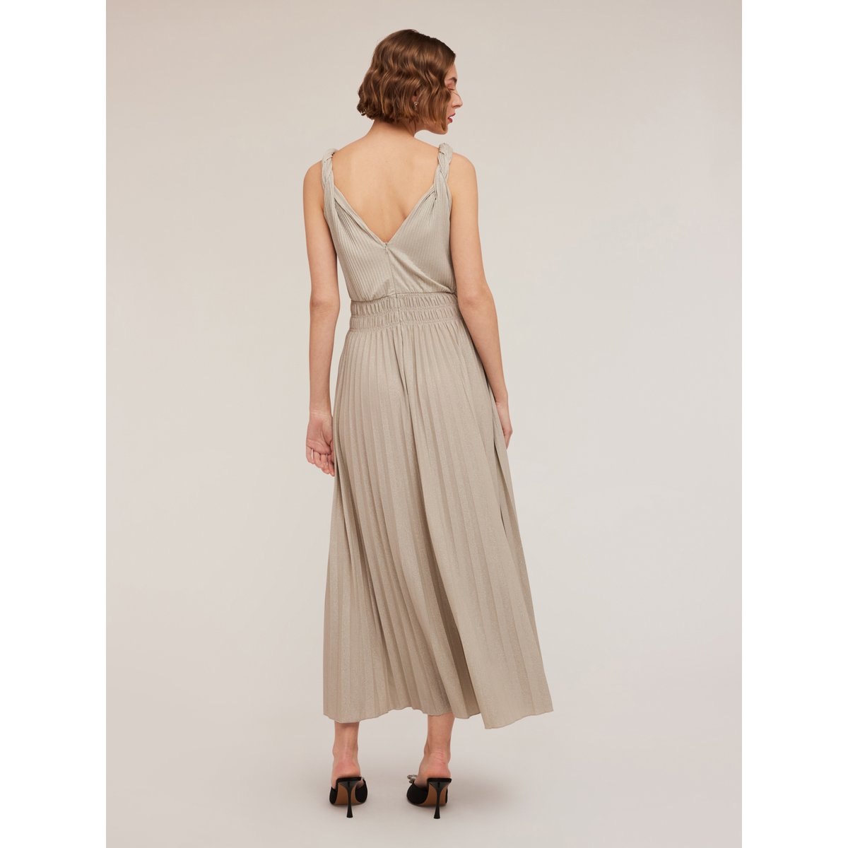 Robe longue plissée gris, MOTIVI