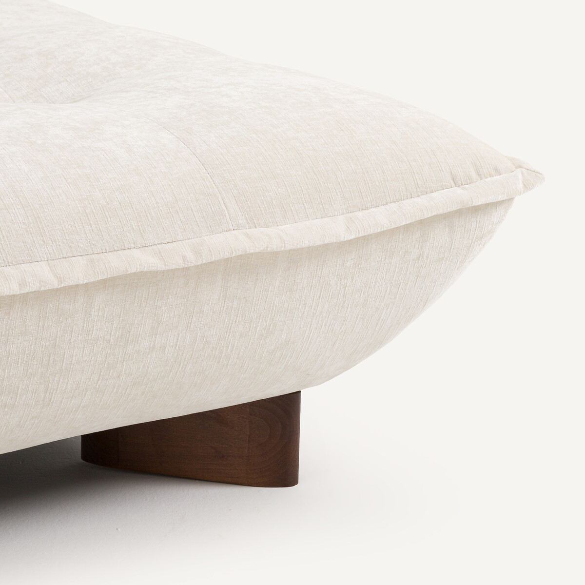 Chauffeuse modulable velours chenille, Kaori blanc, AM.PM