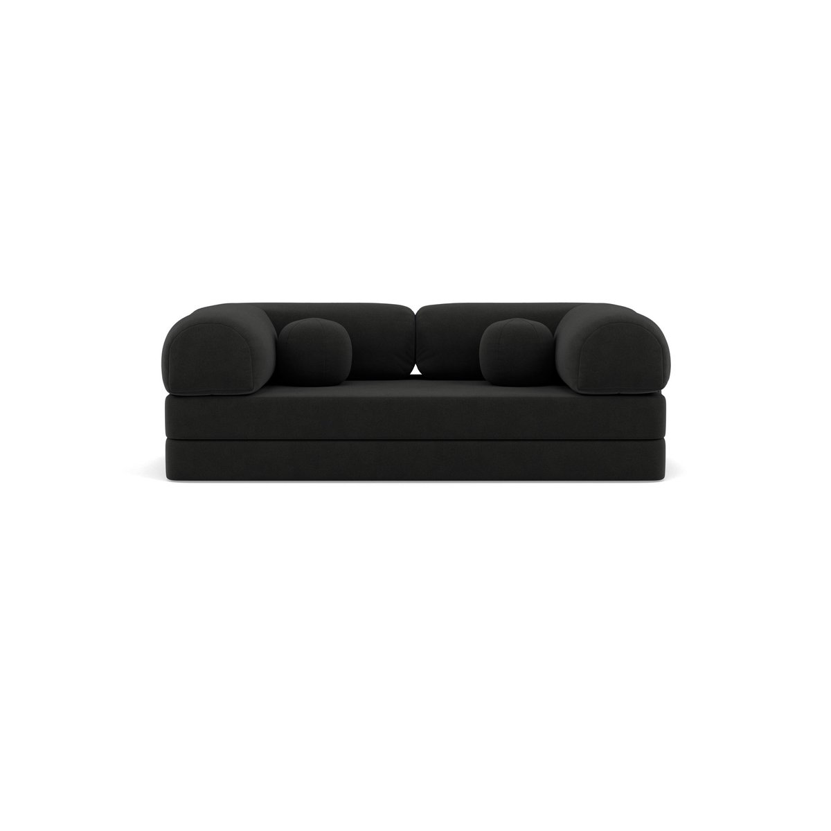 Canapé 3pl convertible en velours texturé, NEBULA gris, BEST MOBILIER