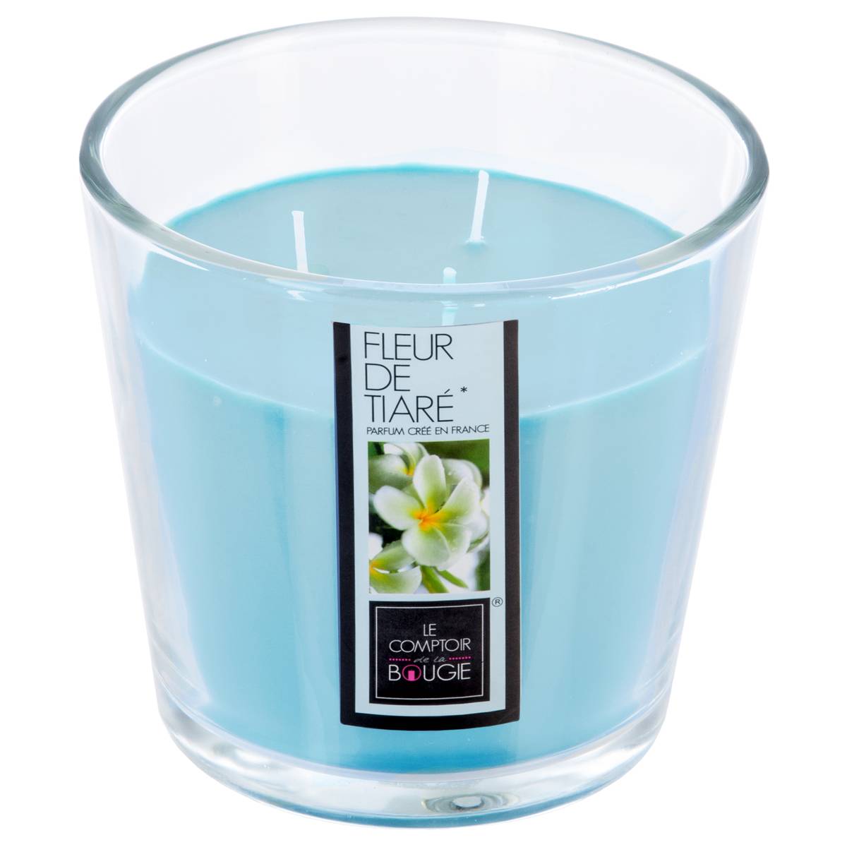 Bougie parfumée bleu clair, ATMOSPHERA