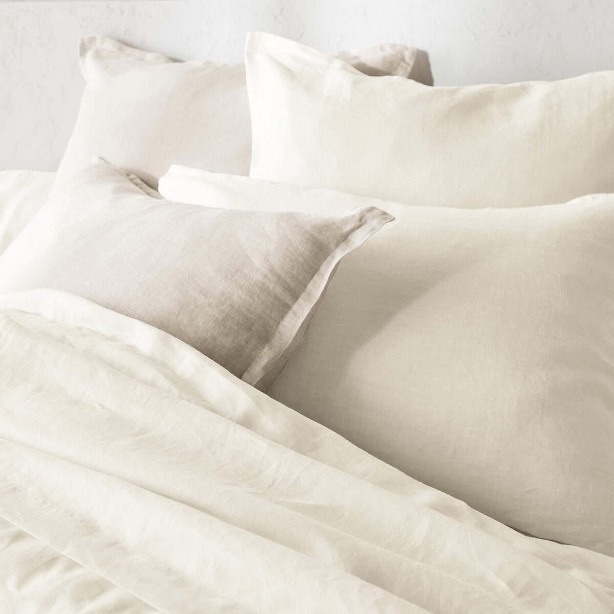 Linot Washed Linen Pillowcase ecru , LA REDOUTE INTERIEURS