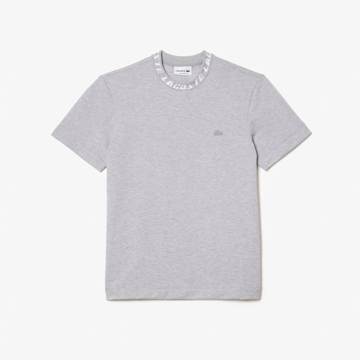 T-shirt droit gris-cca, LACOSTE