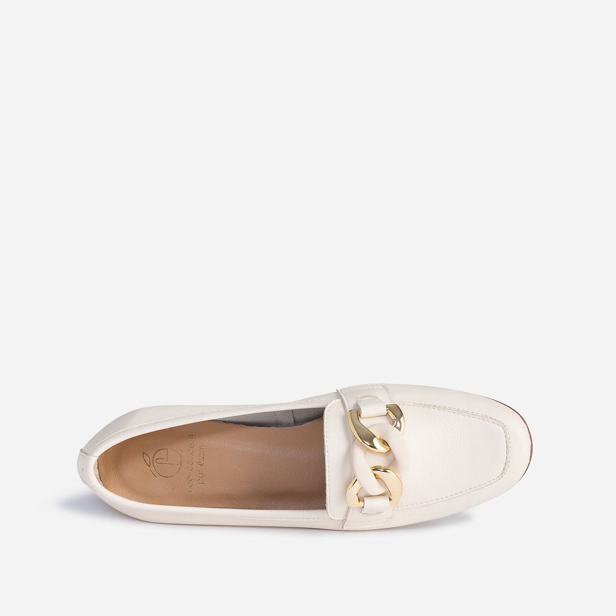 Mocassin en cuir FOGONY creme, ERAM
