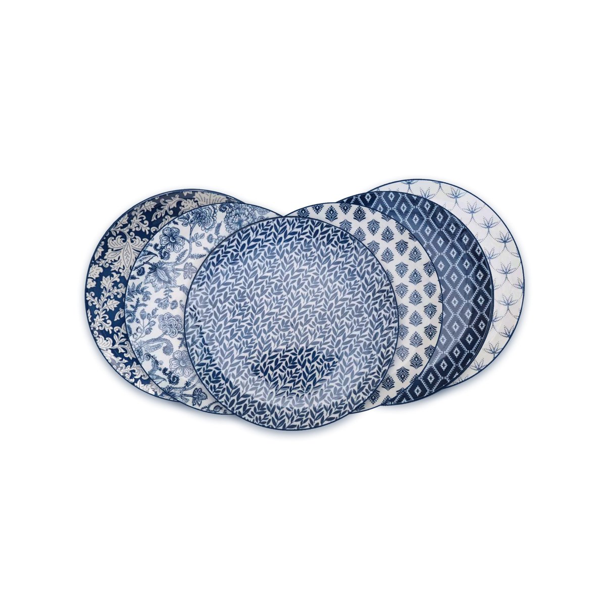 Lot de 6 assiettes à dessert, MAJORELLE bleu, ARTIME