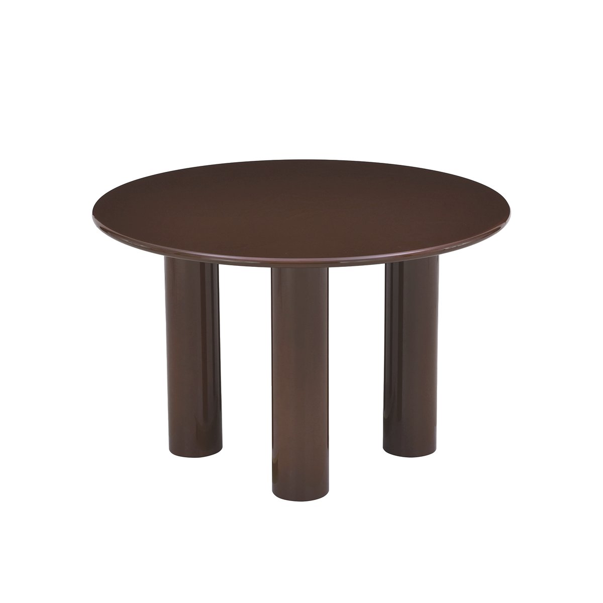 Table de séjour laquée brillante NORI marron, SORELH