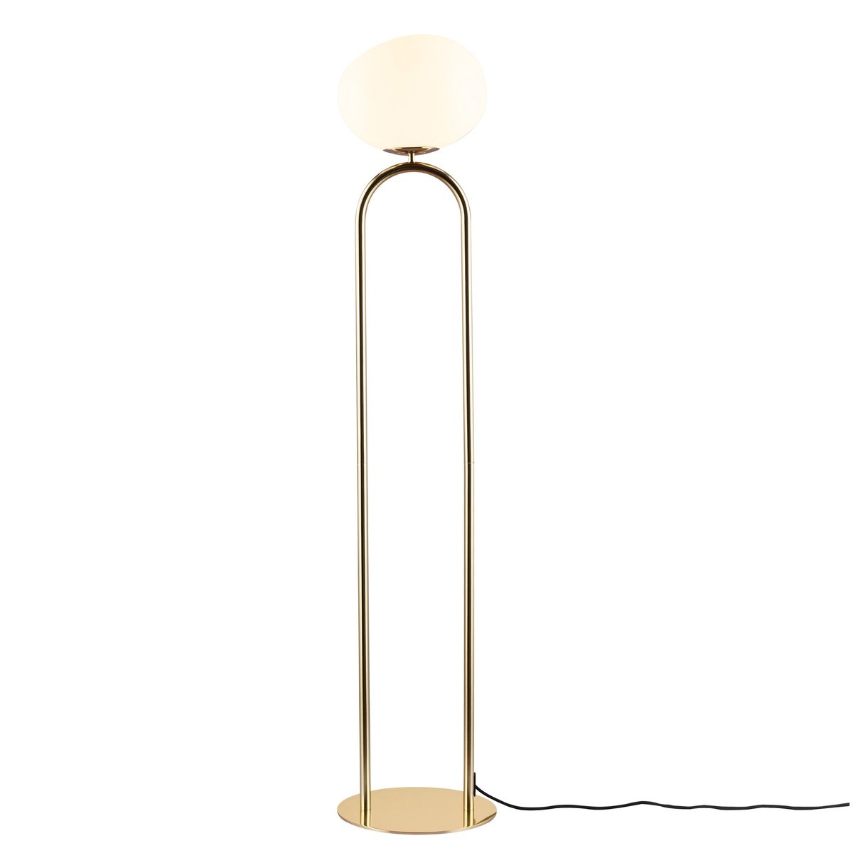 Lampadaire Irrégulier et Elégant en Verrerie, SHAPES doré, DESIGN FOR THE PEOPLE
