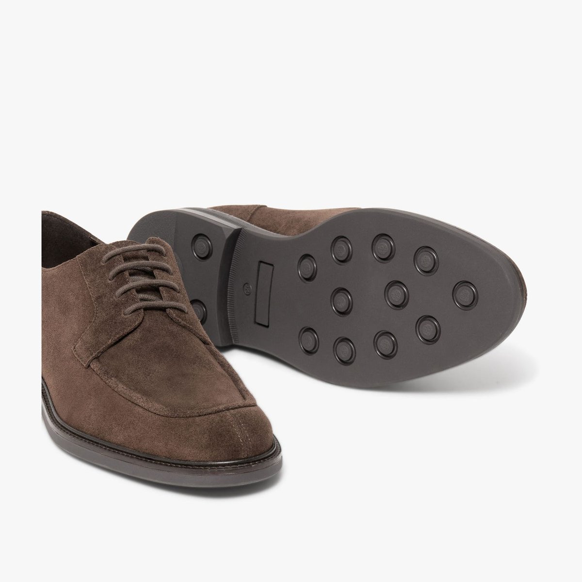 Derby en cuir MORGAN marron chocolat, BOCAGE