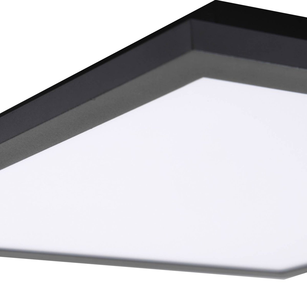 Plafonnier moderneLED, Enhife noir, LINDBY
