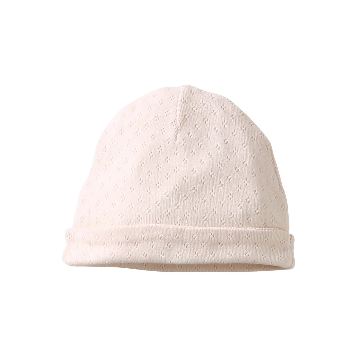 Lot de 2 bonnets en coton rose pâle, VERTBAUDET