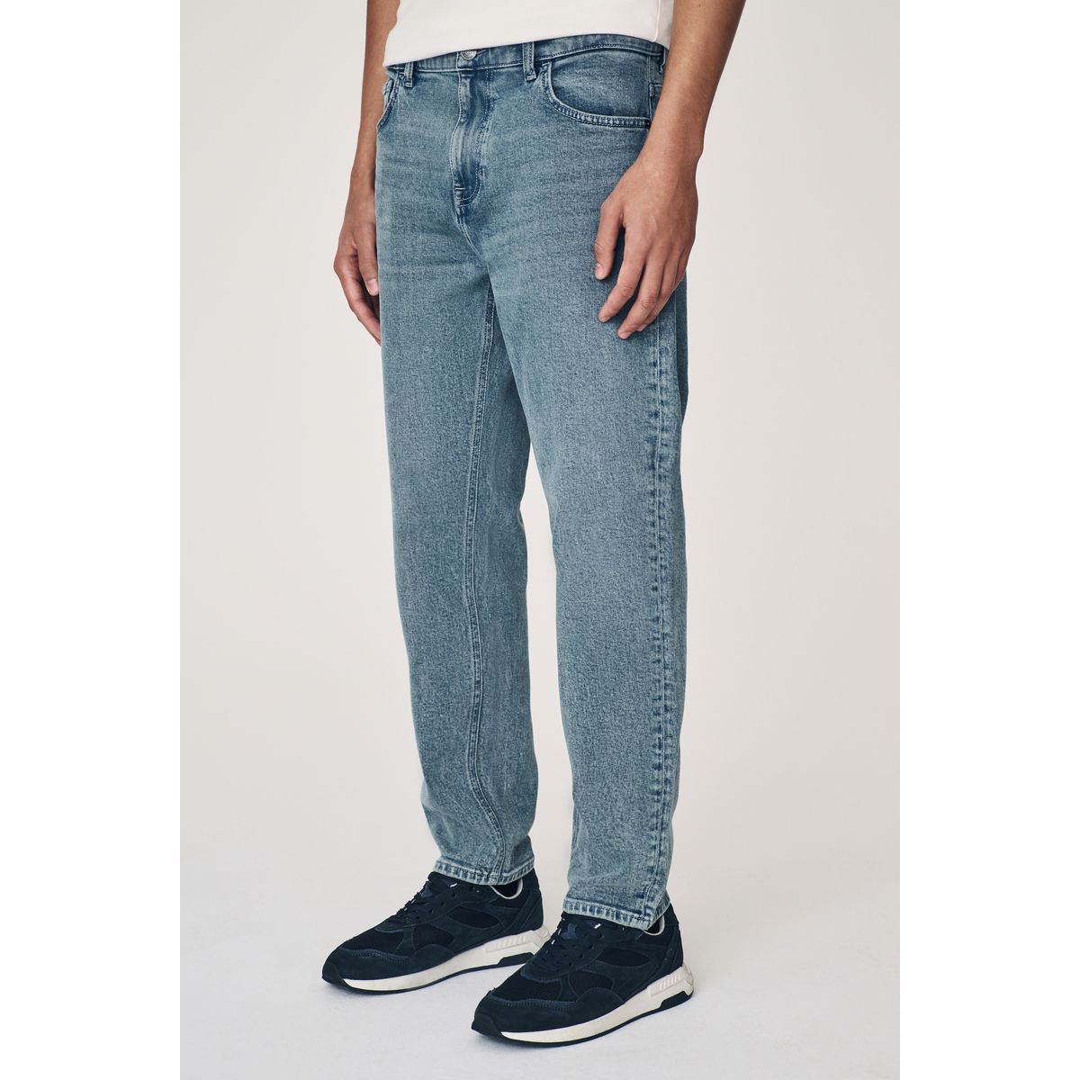 Jean fuselé délavé style vintage bleu ardoise, NEXT