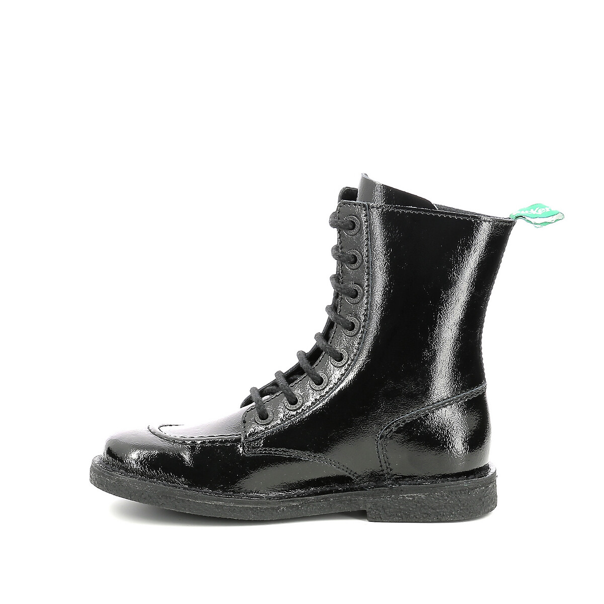 Meetickzip Leather Ankle Boots black patent, KICKERS