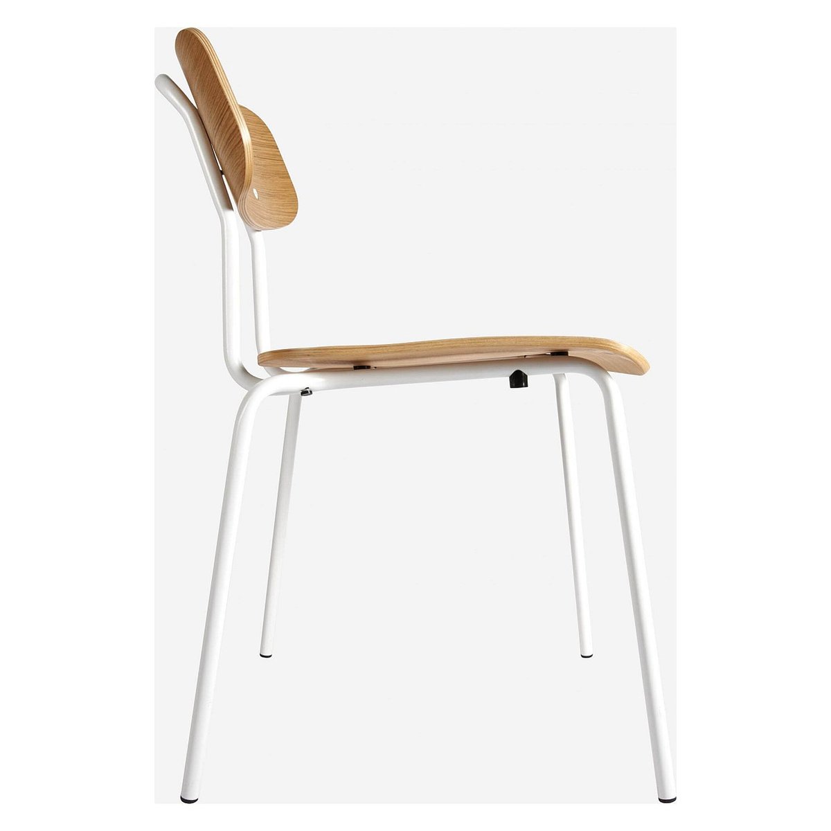 Chaise en chêne et pieds en acier laqué HESTER naturel clair, HABITAT