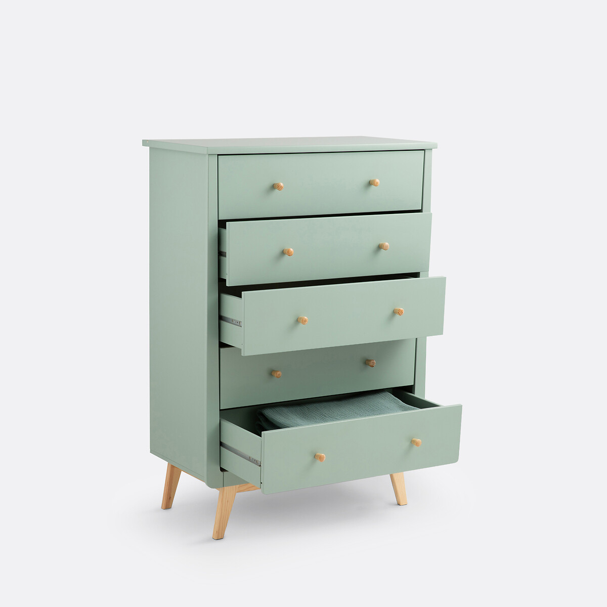 Commode semainier 5 tiroirs, Willox vert de gris, LA REDOUTE INTERIEURS