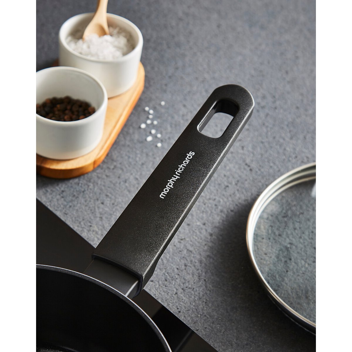 3-Piece Recycled Aluminium Saucepan Set blue, MORPHY RICHARDS