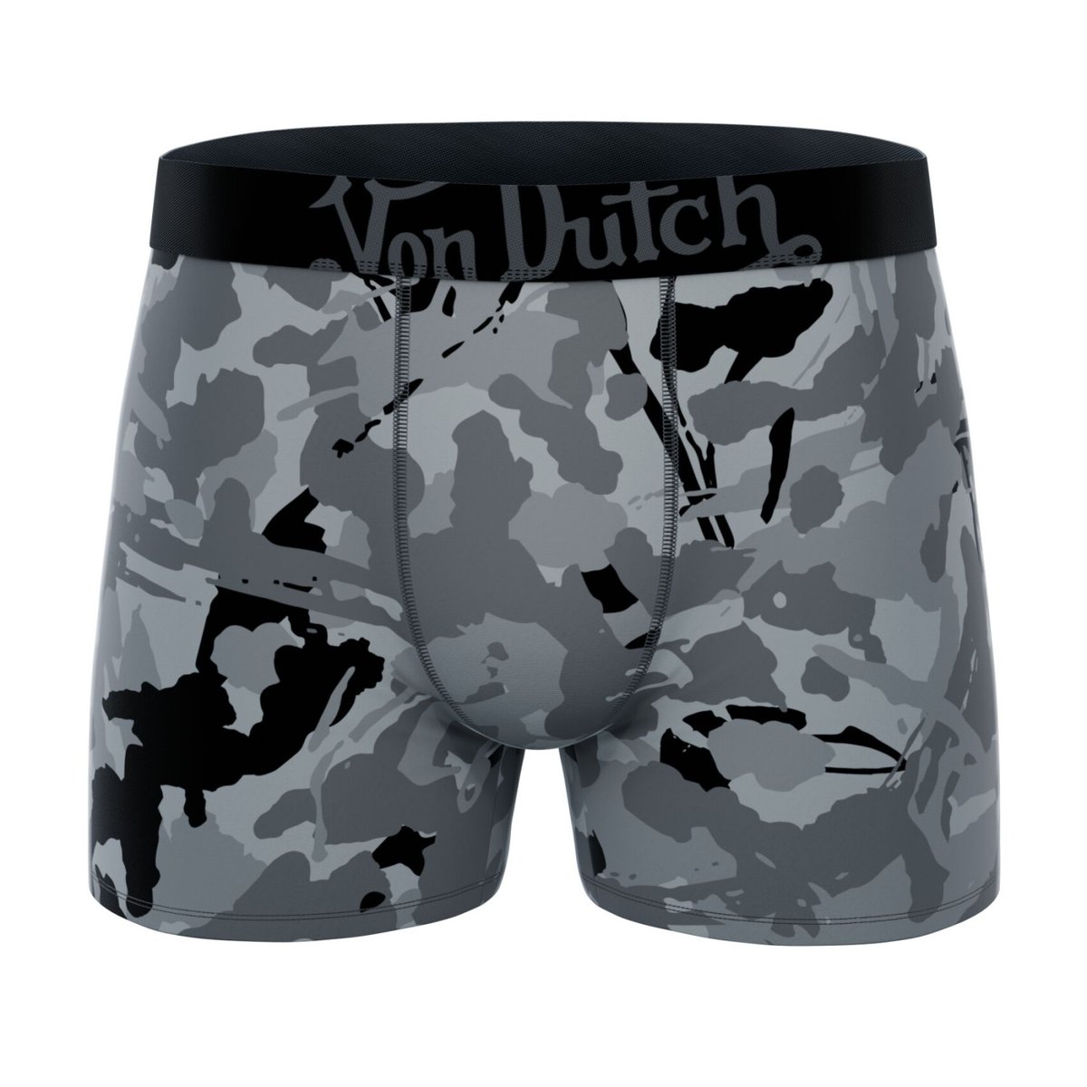 Lot De 6 Boxers Coton beige/marron/gris clair/kaki/noir, VON DUTCH