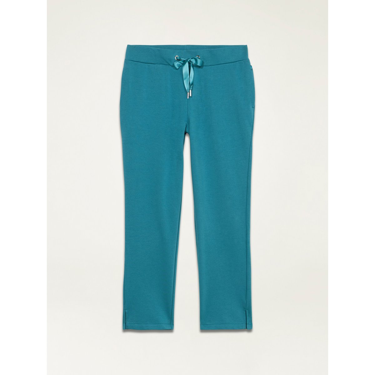 Cotton blend joggers petrol blue, OLTRE