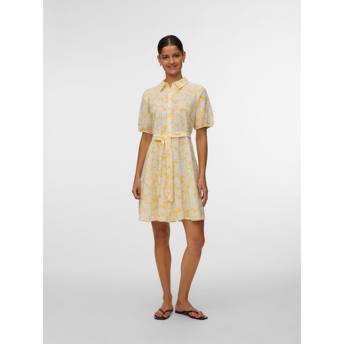 Robe Chemise jaune - golden haze 1, VERO MODA