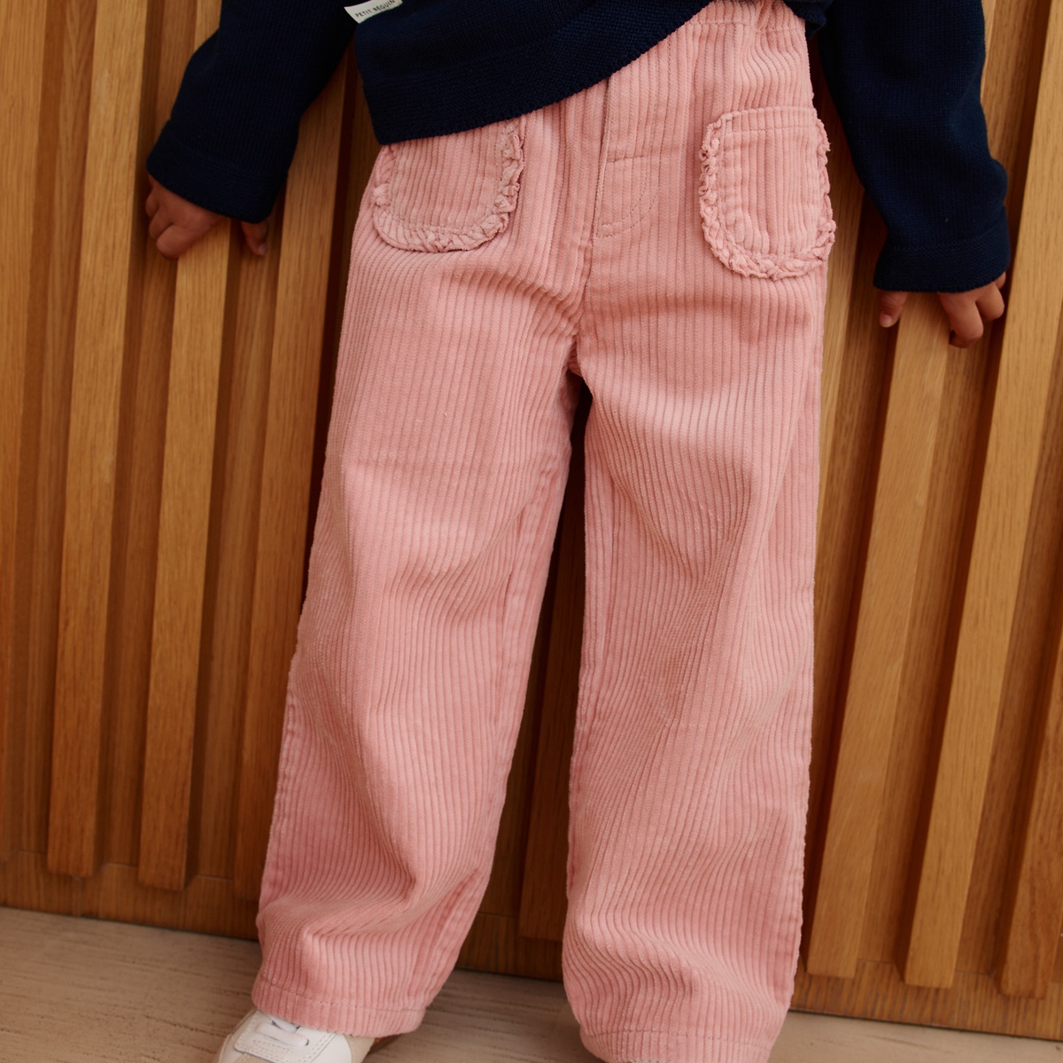 Lot de 2 pantalons enfant Cléo bleu, PETIT BEGUIN