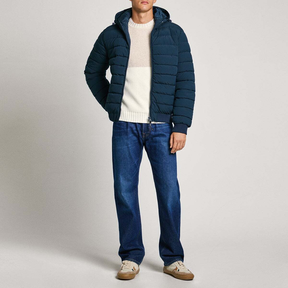 Doudoune Matelassée Impérmeable bleu dulwich, PEPE JEANS