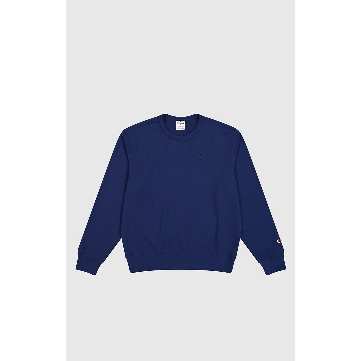 Small Logo Sweatshirt with Crew Neck blue, CHAMPION