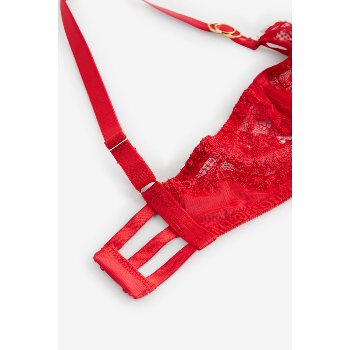 Soutien-gorge balconnet non rembourré rouge, NEXT