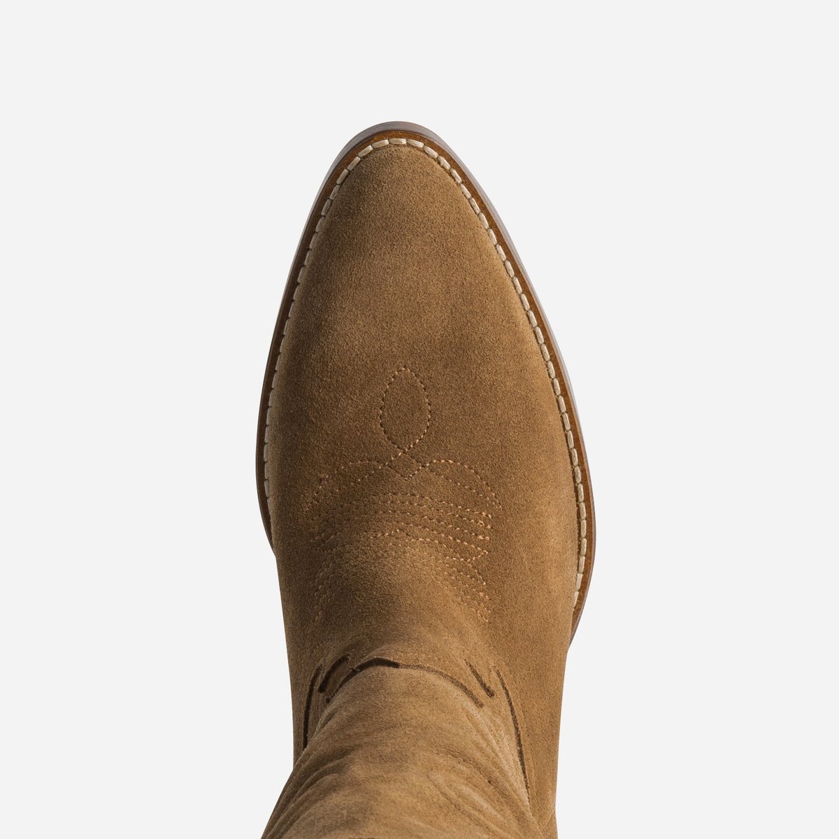 Botte À Talon en cuir TASLIMANE camel, TEXTO