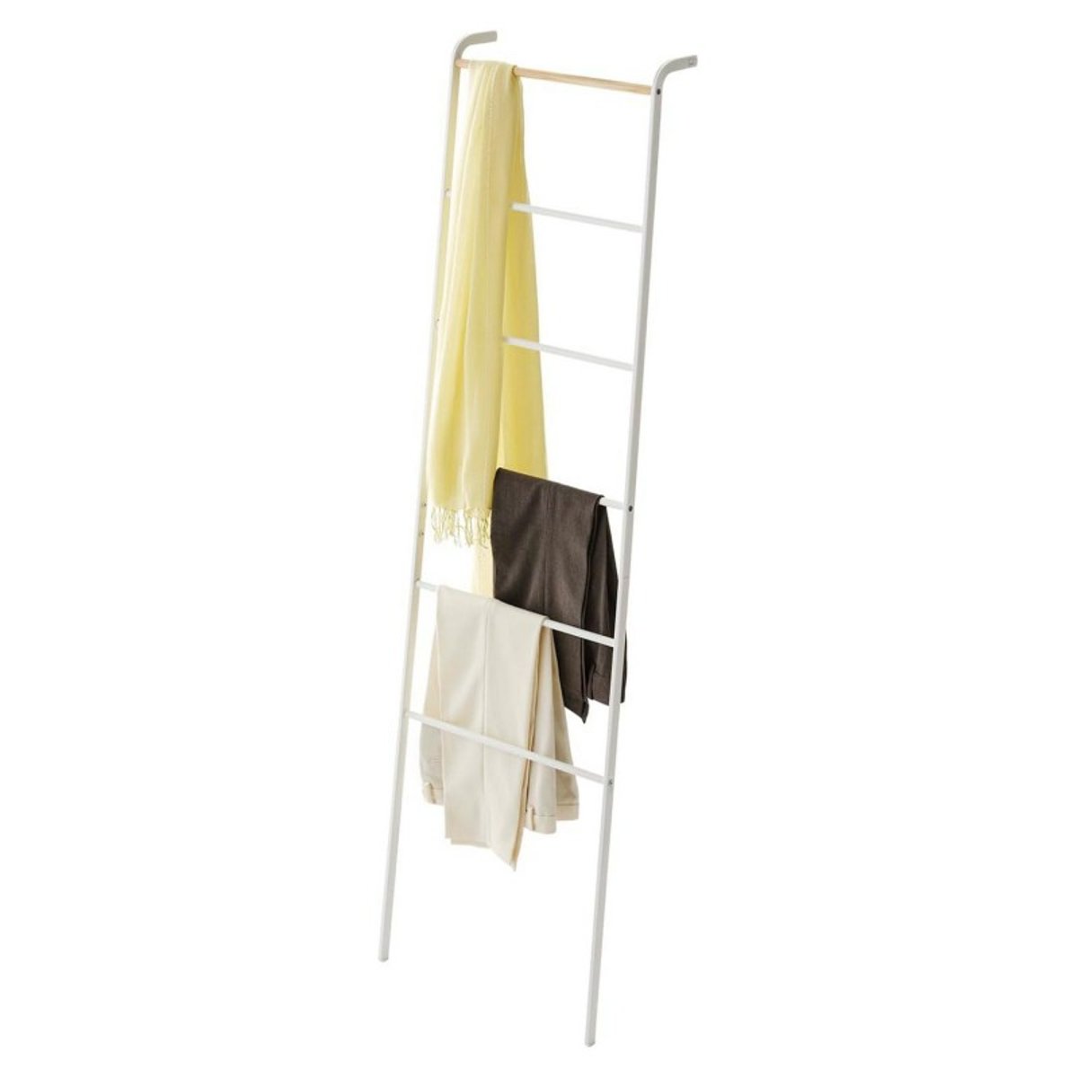 Echelle porte-serviettes rangement TOWER blanc, YAMAZAKI
