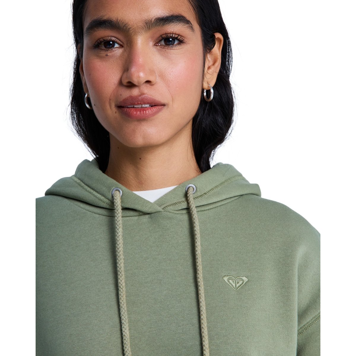 Sweat à capuche SURF STOKED BRUSHED. vert oil green, ROXY