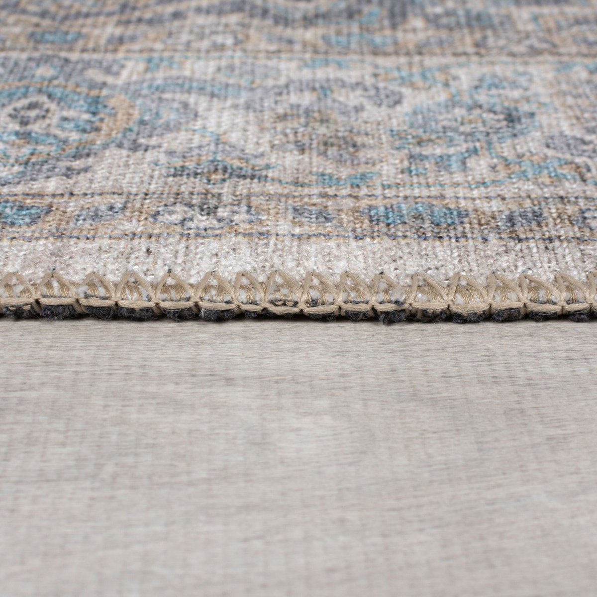 Tapis lavable CORIN bleu, FLAIR RUGS