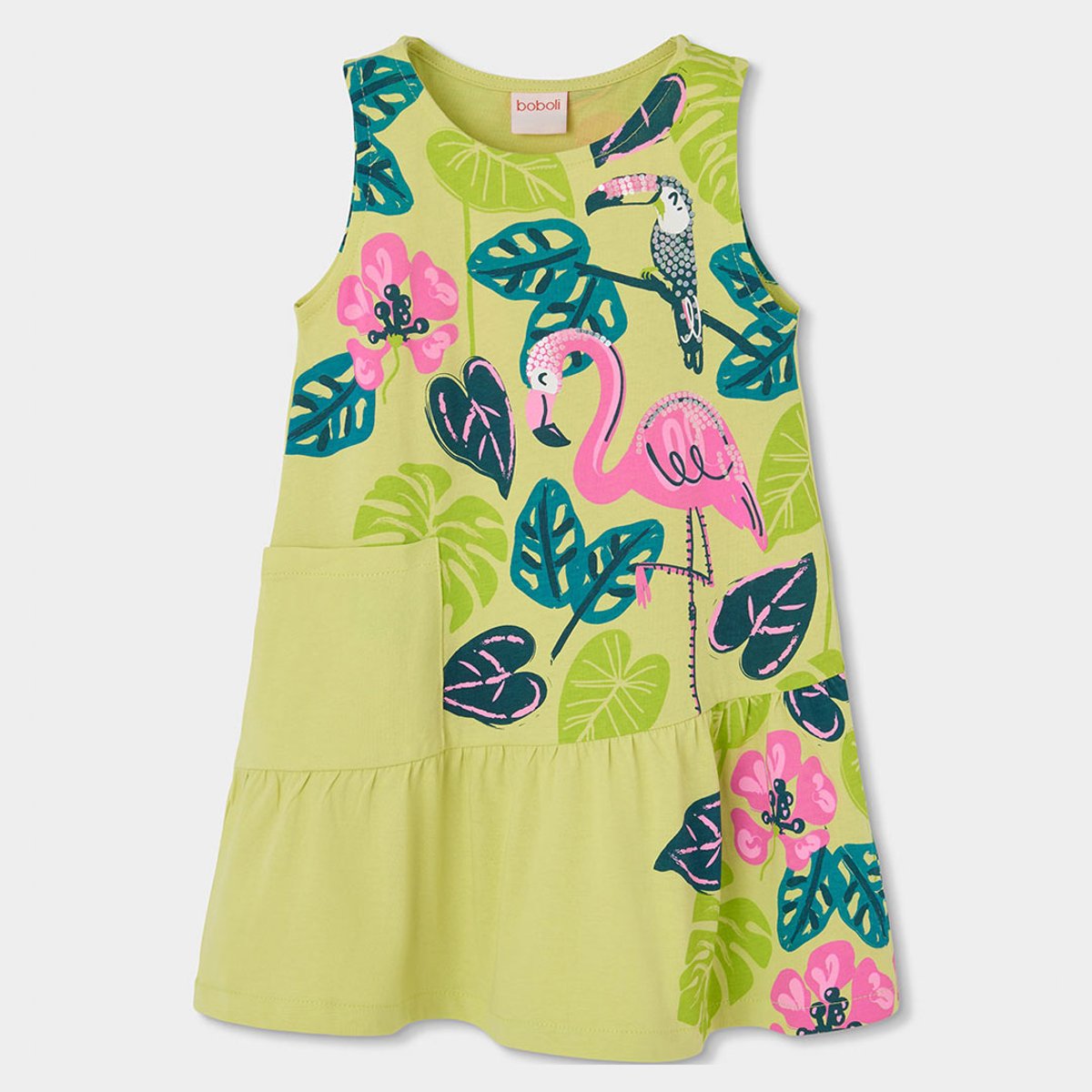 Robe maille vert, BOBOLI