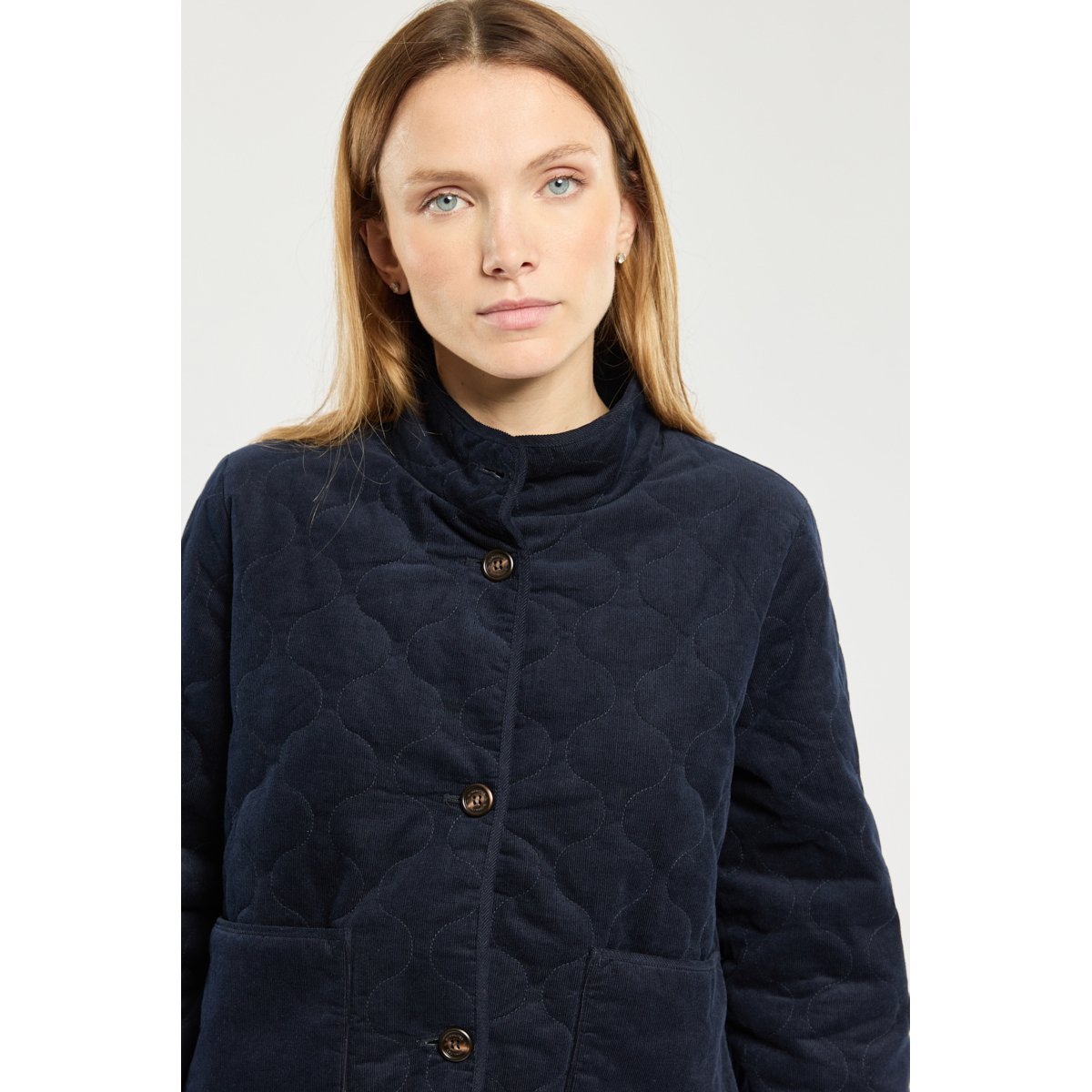 Veste velours BHOPAL navy, BERMUDES