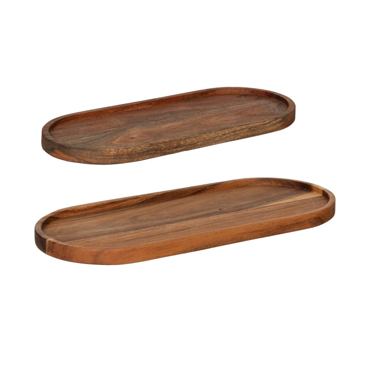 Lot de 2 plats ovales Seve 35x15 cm - SEVE marron, TABLE PASSION