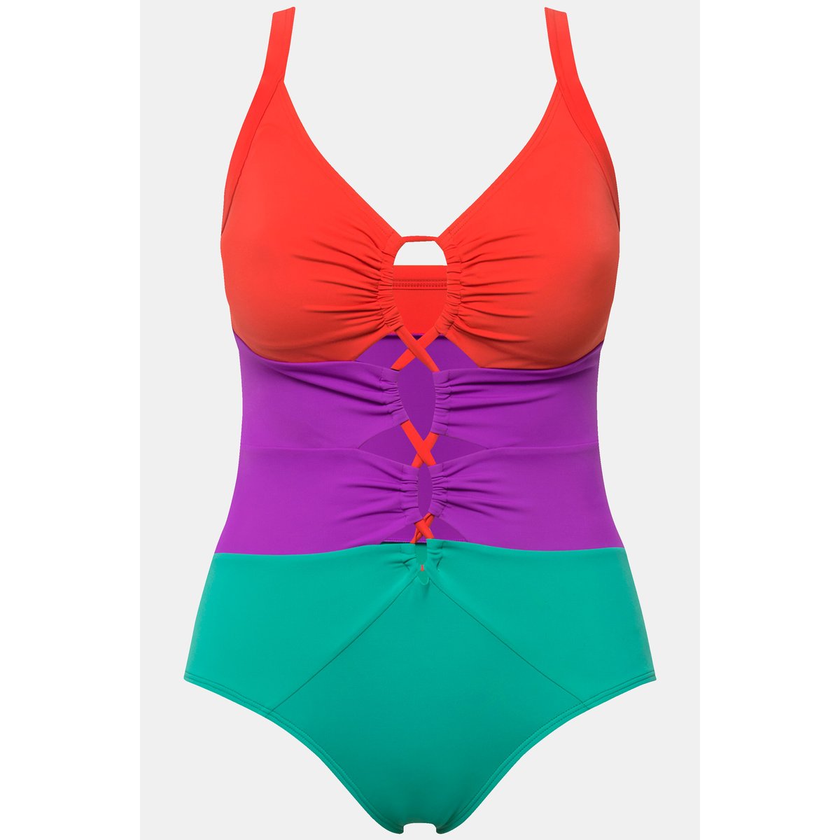 Maillot de bain esprit colour block vert de la mer, ULLA POPKEN