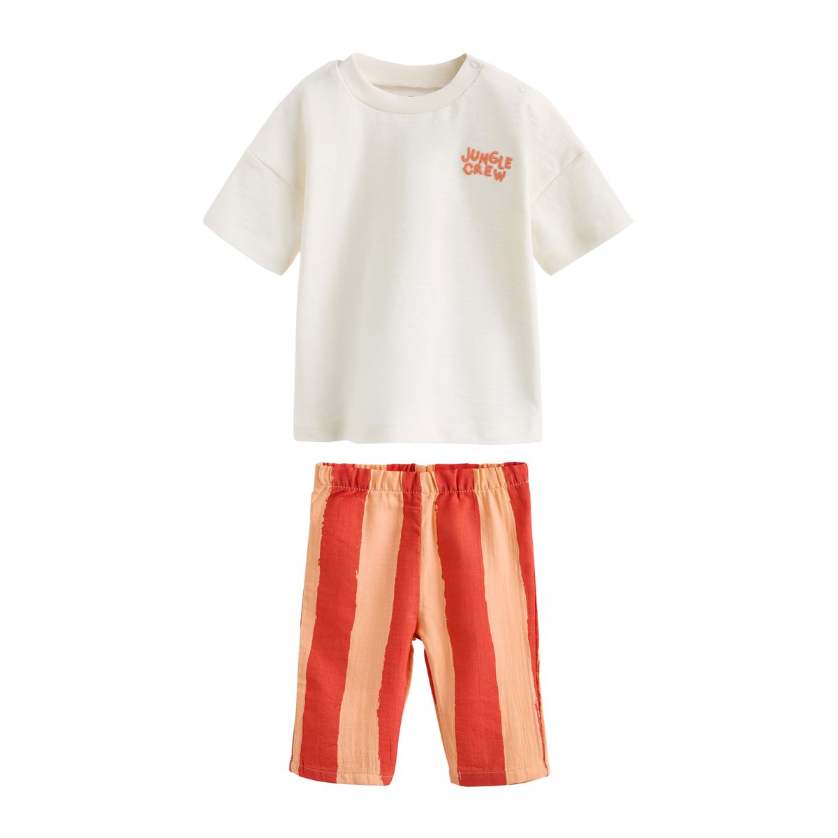Ensemble bébé avec haut et pantalon animaux du safari à rayures orange, NEXT