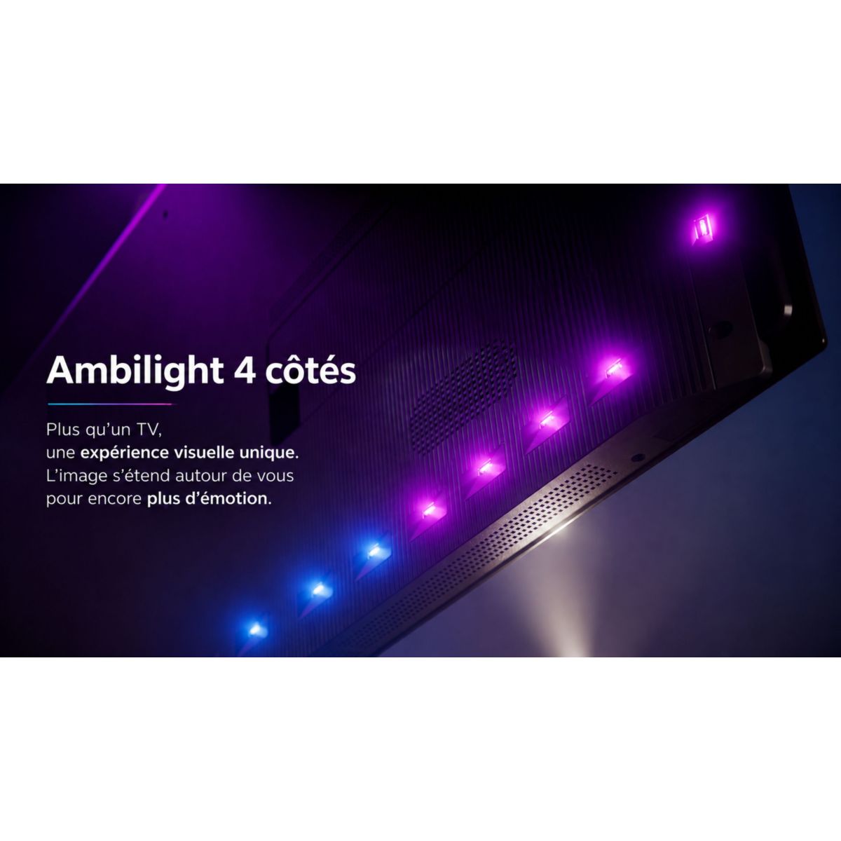 TV OLED 48OLED911 (2026) 48" (121 cm) 4K Ultra HD - Expérience Cinéma, 120Hz, Ambilight, AI Smart TV couleur unique, PHILIPS