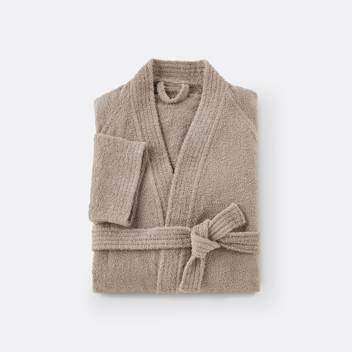 Kimono-Bademantel Scenario 350 g/m² für Erwachsene flachs, LA REDOUTE INTERIEURS