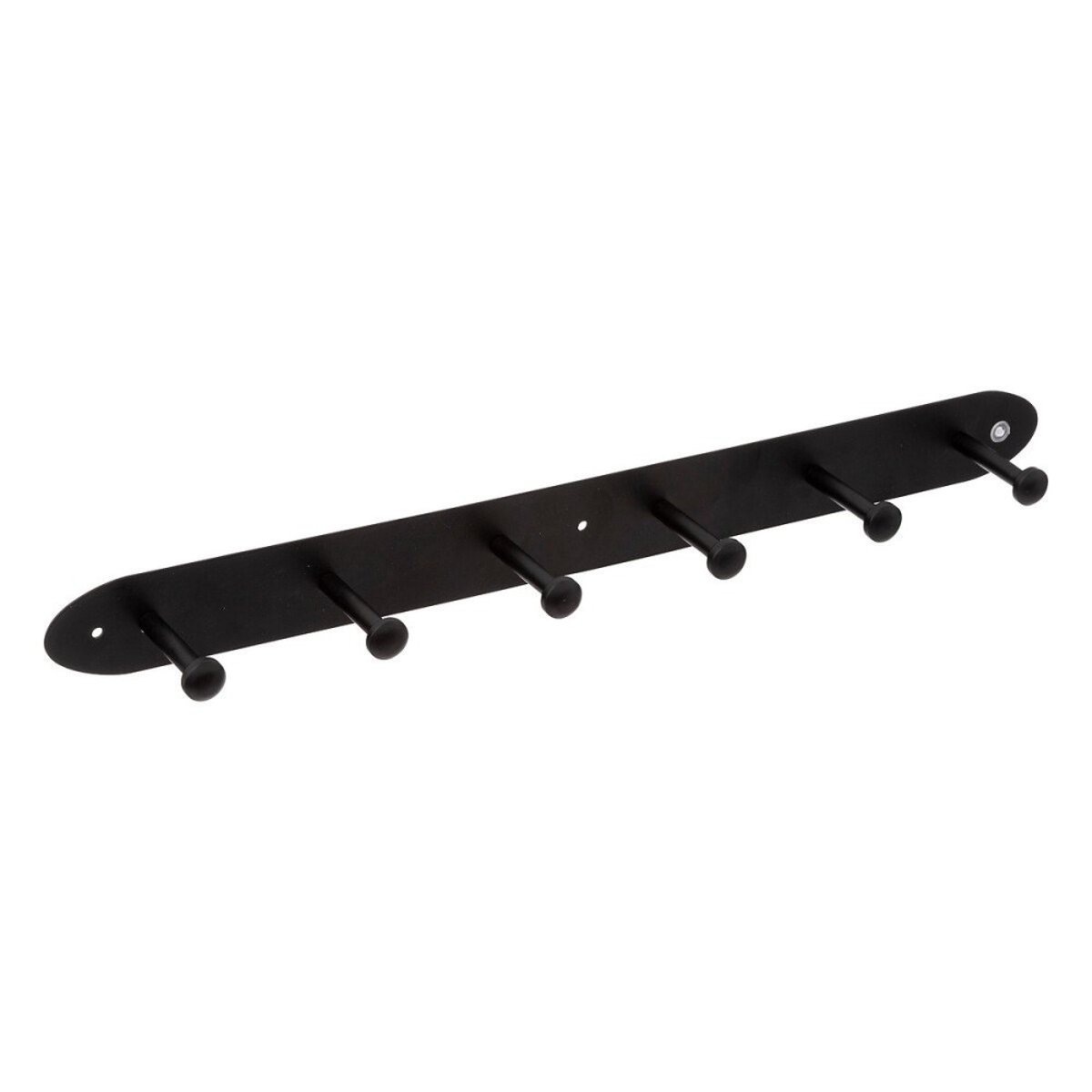 Patère Métal 6 Têtes Noir noir, ATMOSPHERA