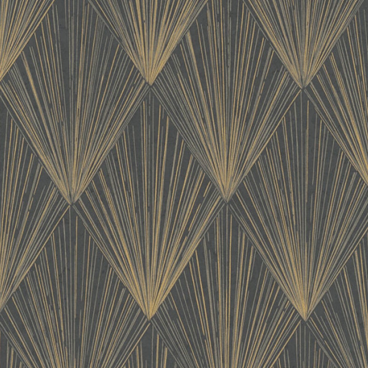 Papier peint à géométrie dorée multicolore, HOME MAISON