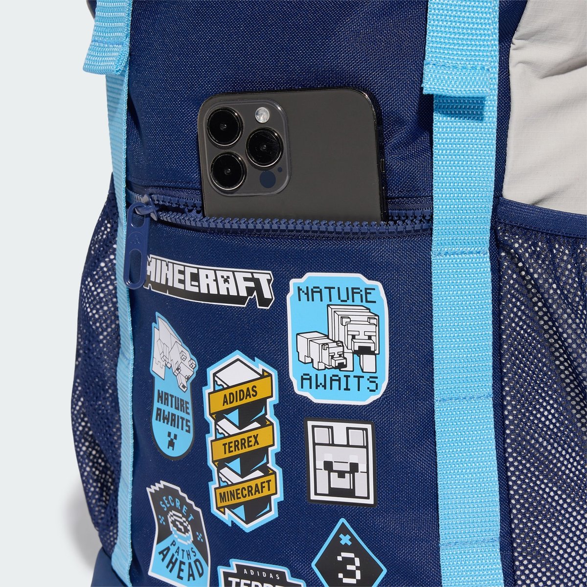 Sac À Dos Adidas Minecraft Sac À Dos Adidas Minecraft dark blue / light solid grey, ADIDAS SPORTSWEAR