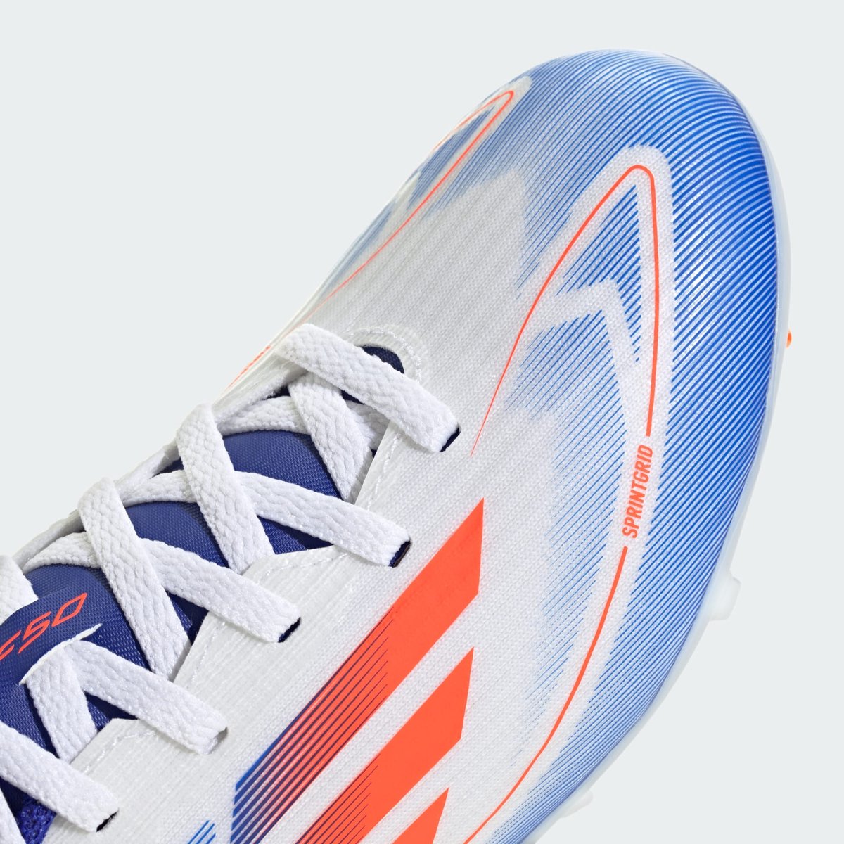 Chaussure à crampons F50 League Terrain souple/Multi-surfaces Enfants cloud white / solar red / lucid blue, adidas Performance