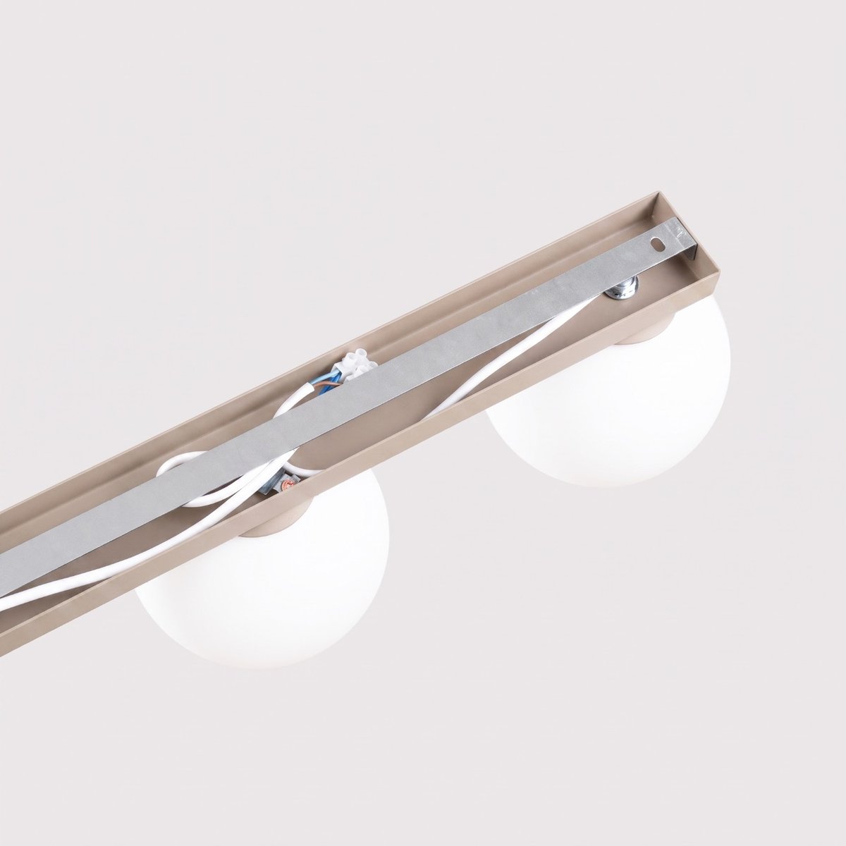 Plafonnier Acier Taupe G9 3 Yoli taupe, EDEN