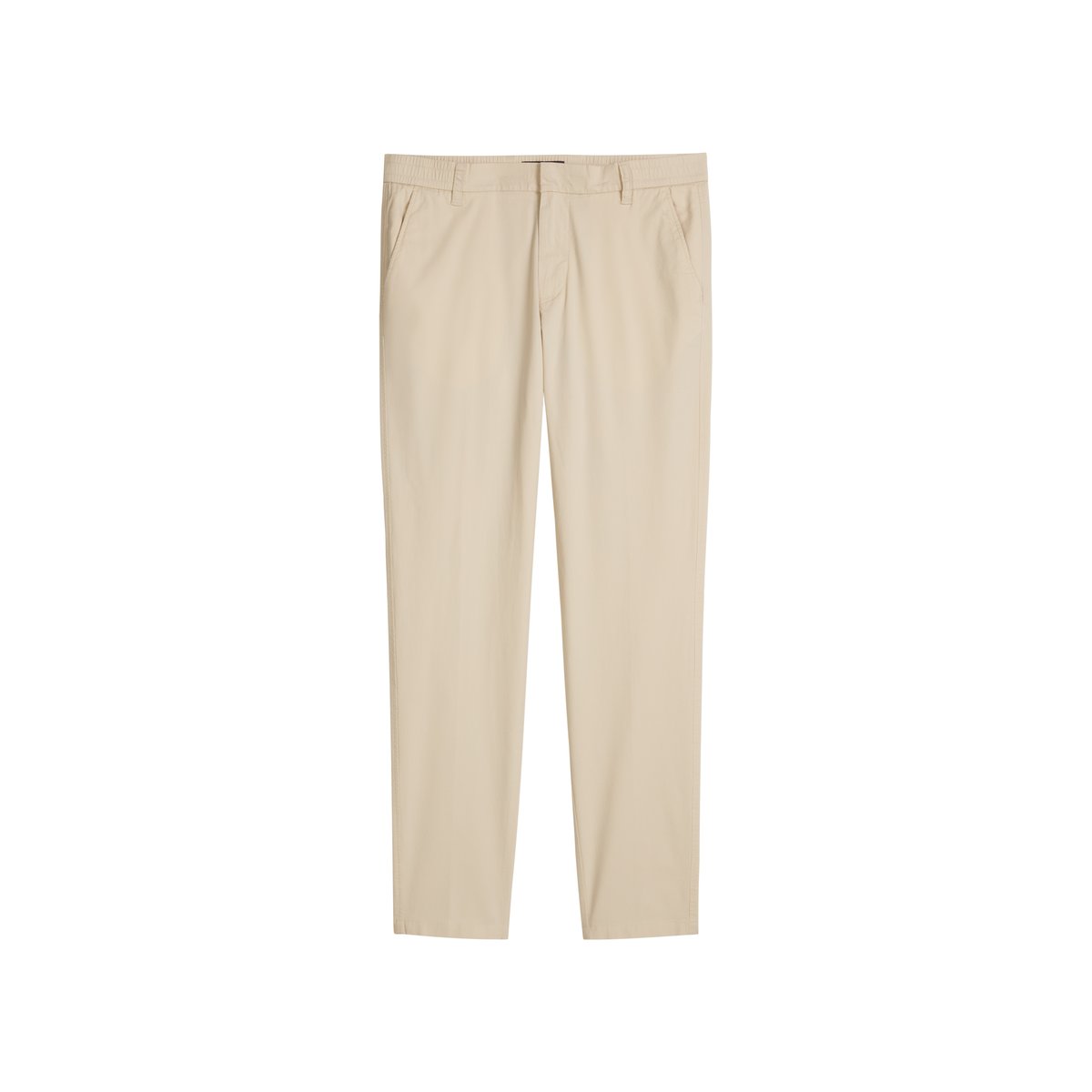 Chino modèle Morot Jogger tapered en popeline stretch technique beige, MARC O'POLO