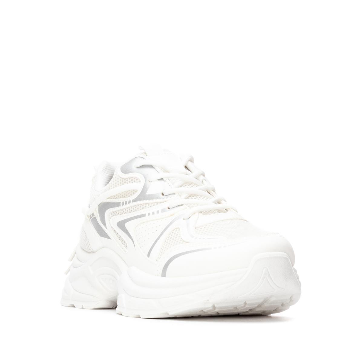 Baskets Plaine Lacets blanc, REFRESH